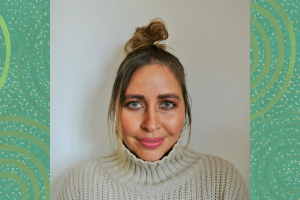 Profile photo of Tahlia Eastman wearing a light jumper with a turtle neck