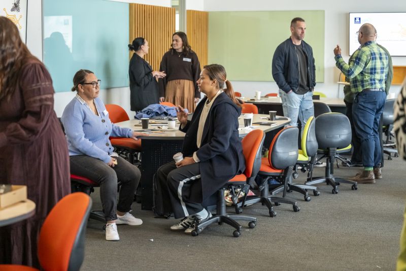 a group of indigenous health leaders meeting in a community of practice