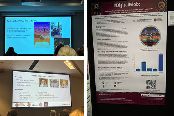 presentation slides and poster collage